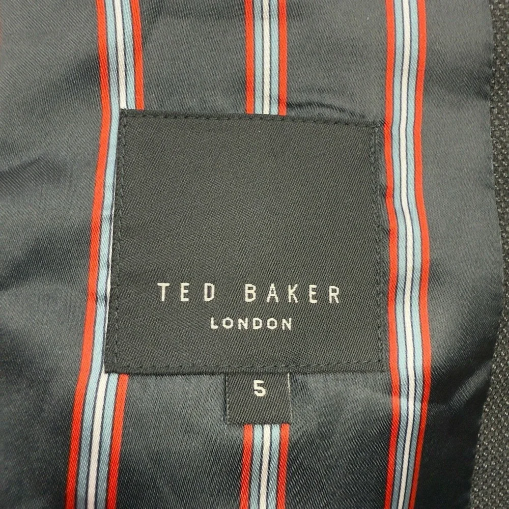 Ted Baker‎ London Charcoal Birdseye Blazer 2 Button Single Vent Men's Size 5